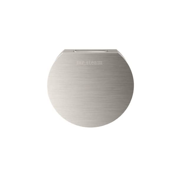ROUND STEAMHEAD IN BRUSHED NICKEL