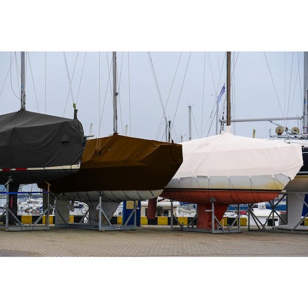 BOEN - Ultra Heavy-Duty Brown Tarps 5 ft. x 7 ft. Waterproof and UV Resistant, 16 Mil Thick