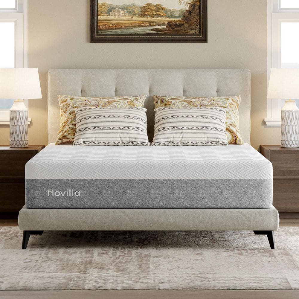 Novilla Support Cooling 10 in. Medium to Firm Gel Memory Foam