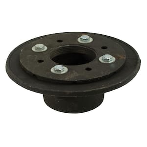 2 in. Inside Caulk Shower Drain Base (Body) with 6-1/2 in. Pan, Clamping Ring and Bolts