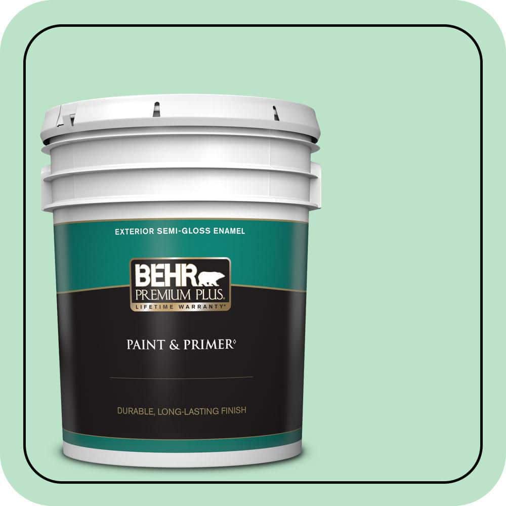 5 gal. #P410-2 Spearmints Semi-Gloss Enamel Exterior Paint & Primer price history on PriceWatchPro
