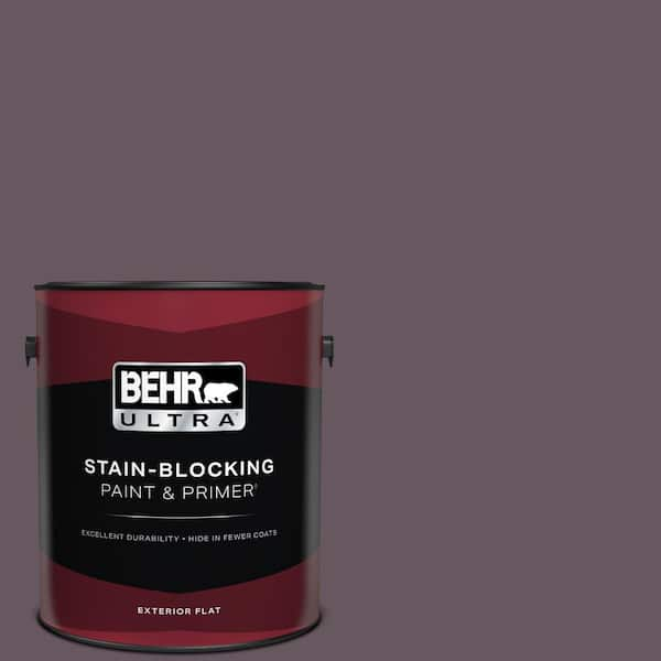 BEHR ULTRA 1 gal. #N100-6 Urban Legend Flat Exterior Paint & Primer