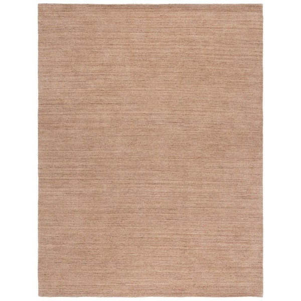 Mirage 9 ft. x 12 ft. Natural Solid Striped Area Rug