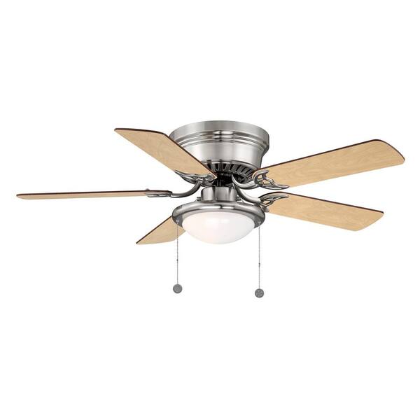 PRIVATE BRAND UNBRANDED Hugger 52 in. LED Indoor Black Ceiling Fan with  Light Kit AL383LED-BK - The Home Depot