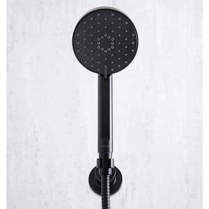 Awaken G110 3-Spray Wall Mount Handheld Shower Head with 2.5 GPM in Matte Black