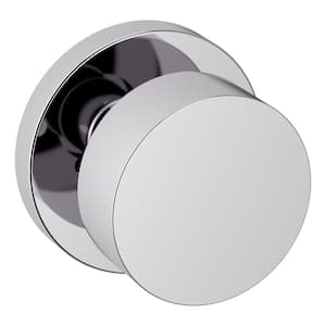 Privacy 5055 Polished Chrome Bed/Bath Door Knob with 5046 Rose