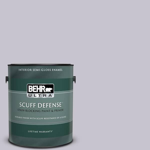 BEHR ULTRA 1 gal. #N560-1 Posture and Pose Extra Durable Semi-Gloss Enamel Interior Paint & Primer