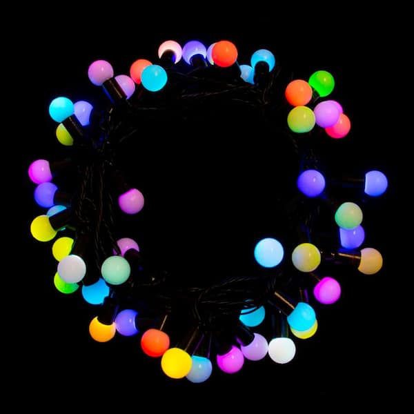 ALEKO 19.5 ft. 50-Light LED Multicolor Electric Powered String Lights (Lot of 2)