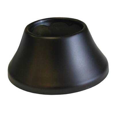 3 in. O.D. x 1-3/8 in. Height Bell Pattern Steel Escutcheon for 1-1/2 in. Tubular in Oil Rubbed Bronze
