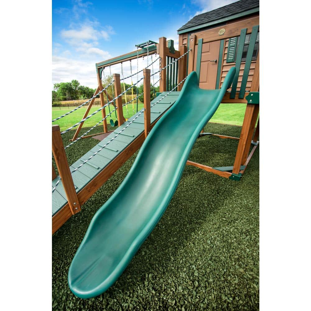 GroundSmart Green Recycled Rubber Mulch Nuggets, 37.5 Cu Ft