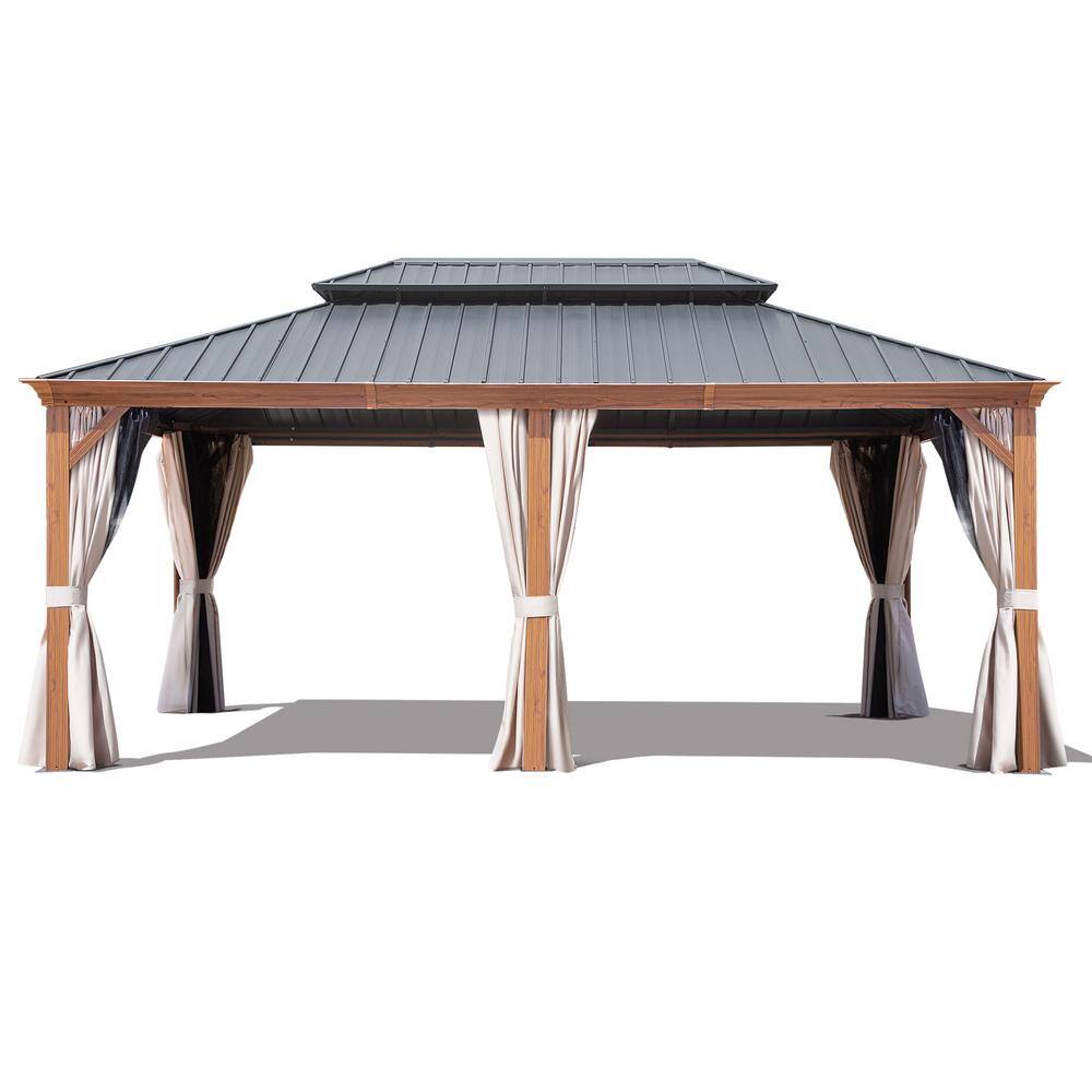 Reviews for Gardenbee 12 ft. x 18 ft. Heat Transfer Gazebo with Double