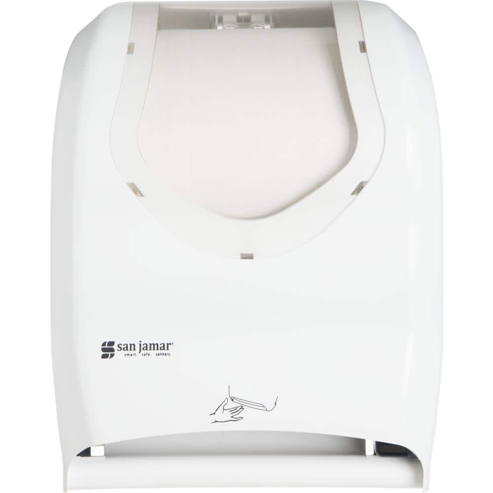 San Jamar Smart System with IQ Sensor Towel Dispenser, White/Clear