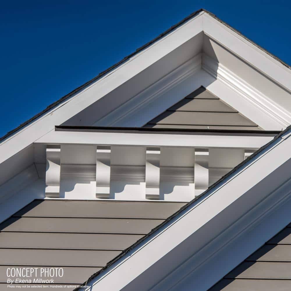 10-Inch White Polyurethane Decorative Corbel Bracket