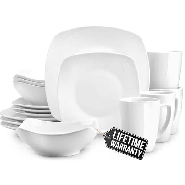 Luna Porcelain Dinnerware Set (Service for 4)