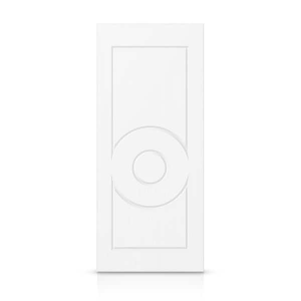 CALHOME 30 in. x 84 in. Hollow Core White Painted Composite MDF Interior Door Slab