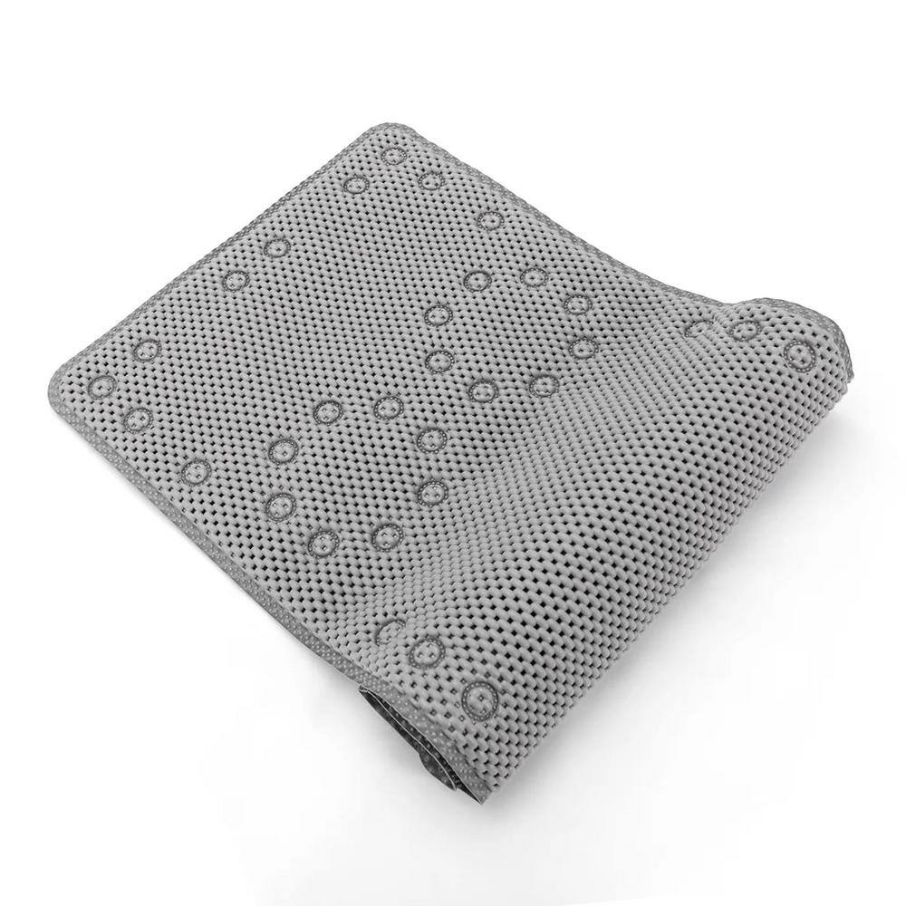 Mint Home 36 in. x 17 in. Non Skid Double Foam Bath Mat With 58 Suction Cups In Gray price history on PriceWatchPro