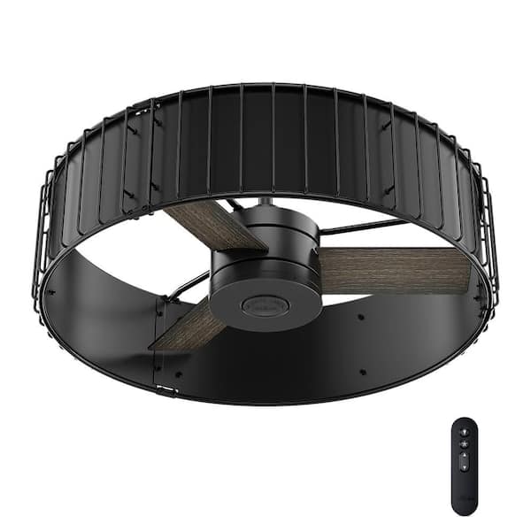 Hunter Vault 30 in. Indoor Matte Black/Gloss Black Ceiling Fan