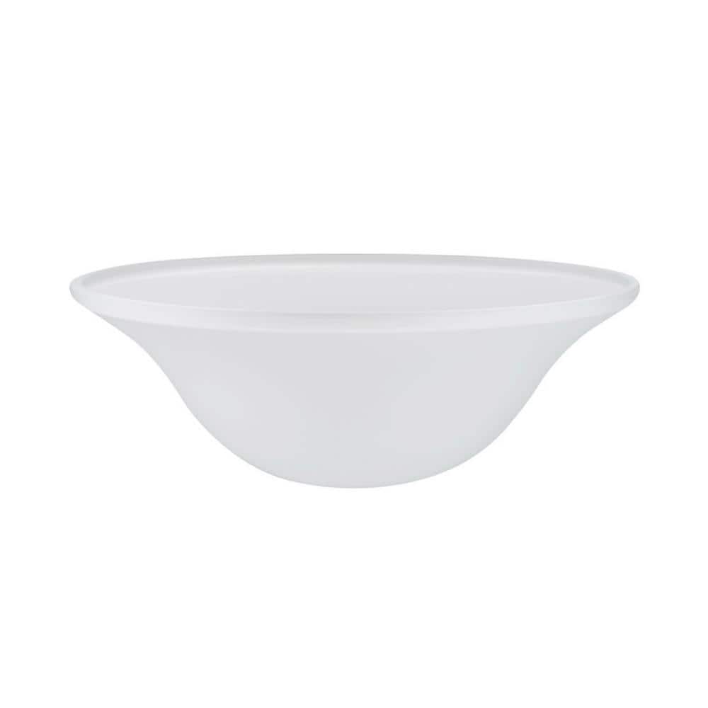 6 in. H x 15-3/4 in. Dia/Frosted Glass Shade For Torchiere Lamp, Swag Lamp 