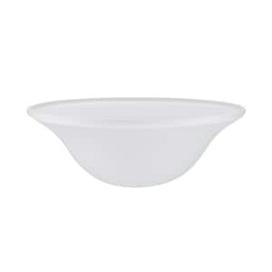 6 in. H x 15-3/4 in. Dia/Frosted Glass Shade For Torchiere Lamp, Swag Lamp and Pendant