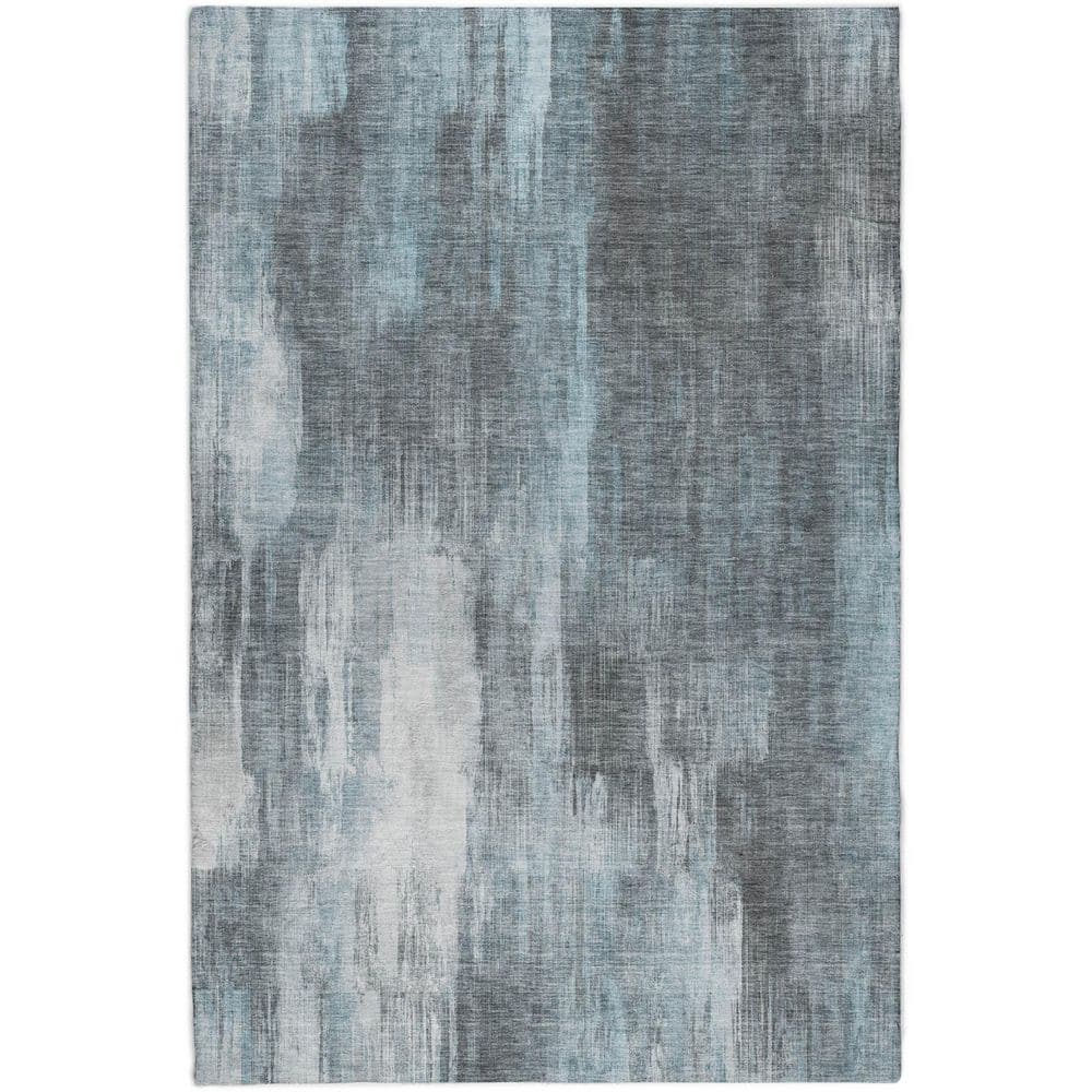 Dream Shag Premium Machine Washable Abstract ADS567 Teal 5 ft. x 7 ft. 6 in. Area Rug price history on PriceWatchPro