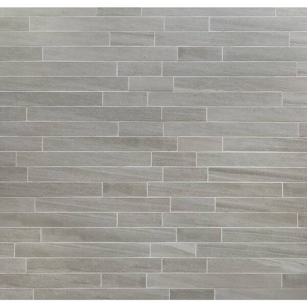 Ivy Hill Tile Sandstone Grigio 12 in. x 24 in. 10mm Matte Porcelain Floor and Wall Mosaic Tile (6 pieces / 11.62 sq. ft. / box)