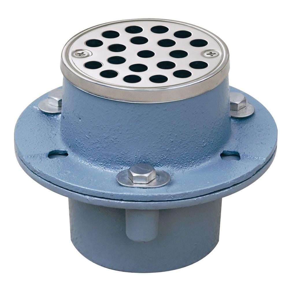 2 in. Cast-Iron Tile-In Shower Drain with Strainer