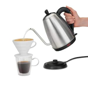 5-Cup Stainless Steel Cord Free Electric Gooseneck Kettle