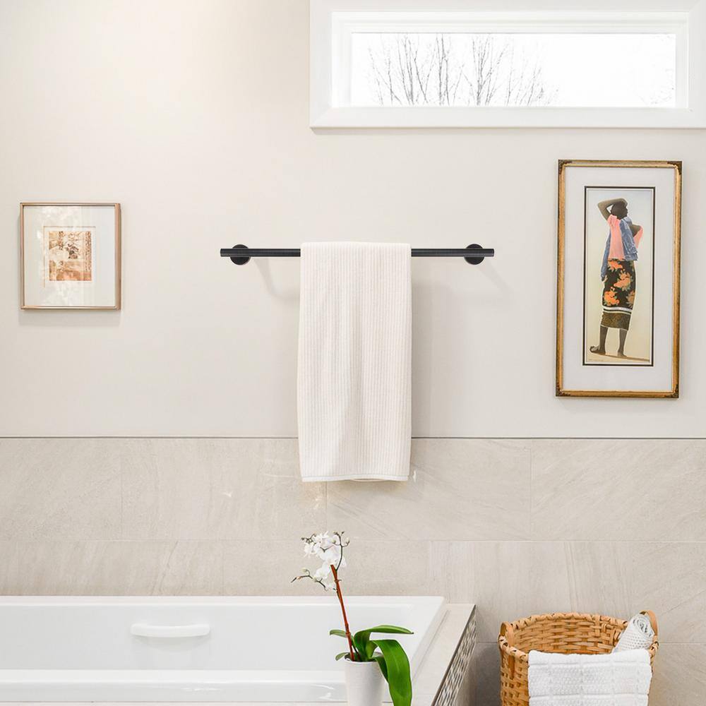 24 Inch Oil Rubbed Bronze Wall Mounted Towel Bar