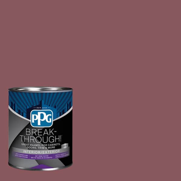 Break-Through! 1 qt. PPG13-05 Old Burgundy Semi-Gloss Door, Trim & Cabinet Paint