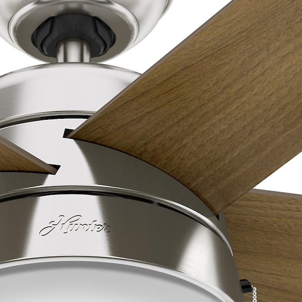 Hunter Ceiling Fan LED Light 5 Reversible Indoor Brushed Nickel Tarrant 36 In for sale online 