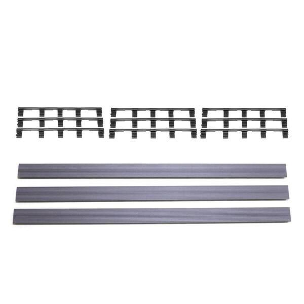 NewTechWood Deck-A-Floor Premium Westminster Gray Fascia Kit (3-Pieces/Box)