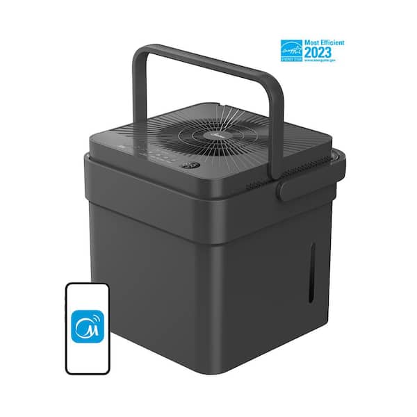 50 pt. Cube Dehumidifier with Pump up to 4,500 sq. ft ENERGY STAR MOST EFFICIENT for Basement or Bedroom in Gray