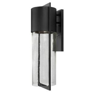 Shelter 1-Light Black Outdoor Wall Lantern Sconce