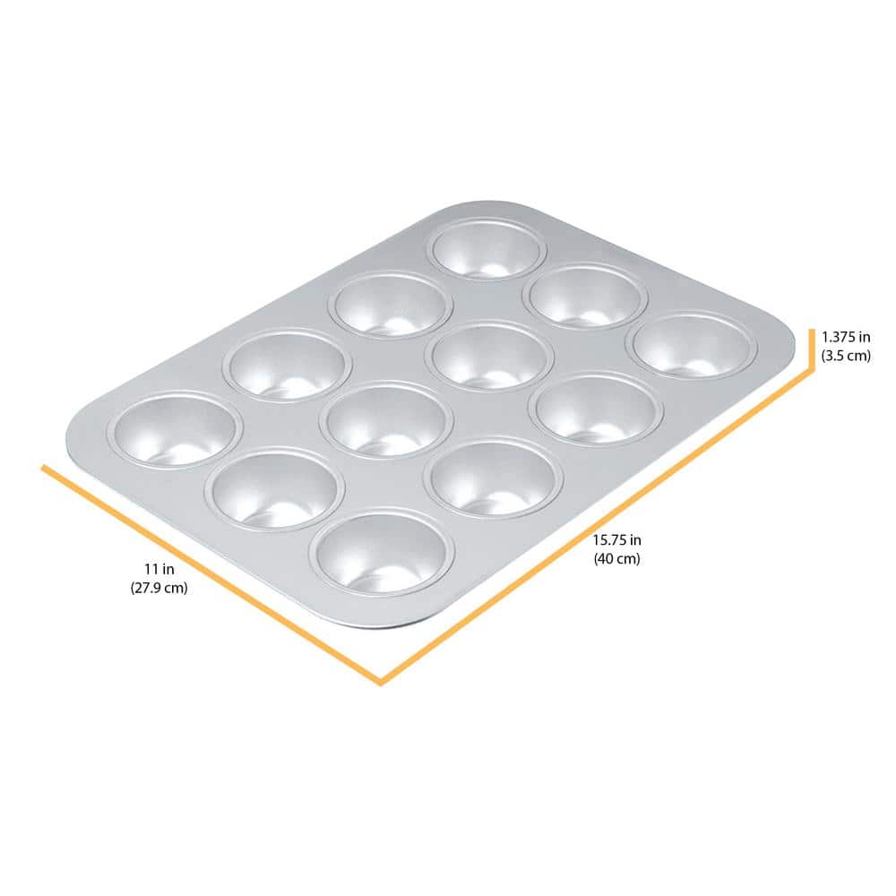 Heavy-Duty Nonstick 12-Cup Aluminized Steel Muffin Pan