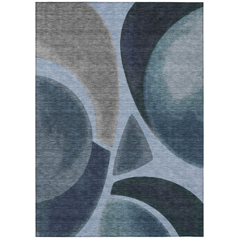 Chantille Machine Washable Indoor/Outdoor Abstract ACN2537 Denim 9 ft. x 12 ft. Area Rug price history on PriceWatchPro