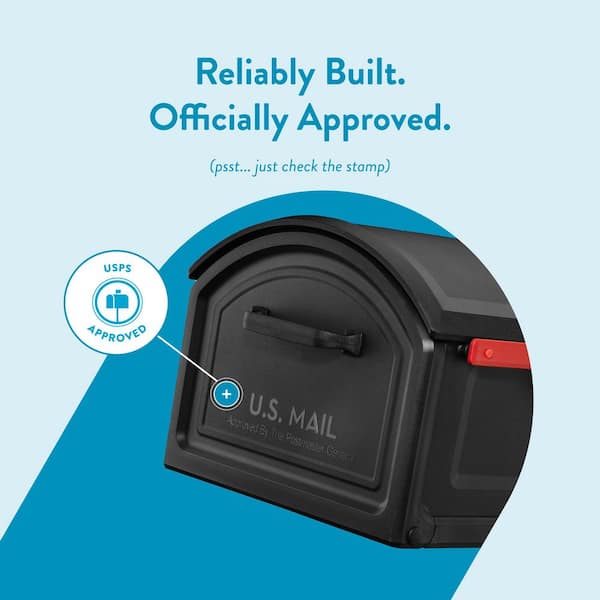 Architectural Mailboxes BILT CRE8 Black, Extra Large, Durable