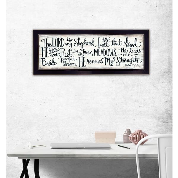 Trendy Decor 4U "The Lord is My Shepherd" by Annie LaPoint Framed Wall Art