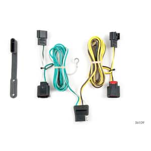 Custom Vehicle-Trailer Wiring Harness, 4-Way Flat Output, Select Dodge Journey, Quick Electrical Wire T-Connector