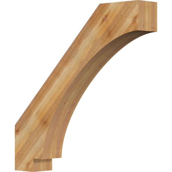 Ekena Millwork 6"W x 36"D x 36"H Imperial Rough Sawn Knee Brace, Western Red Cedar