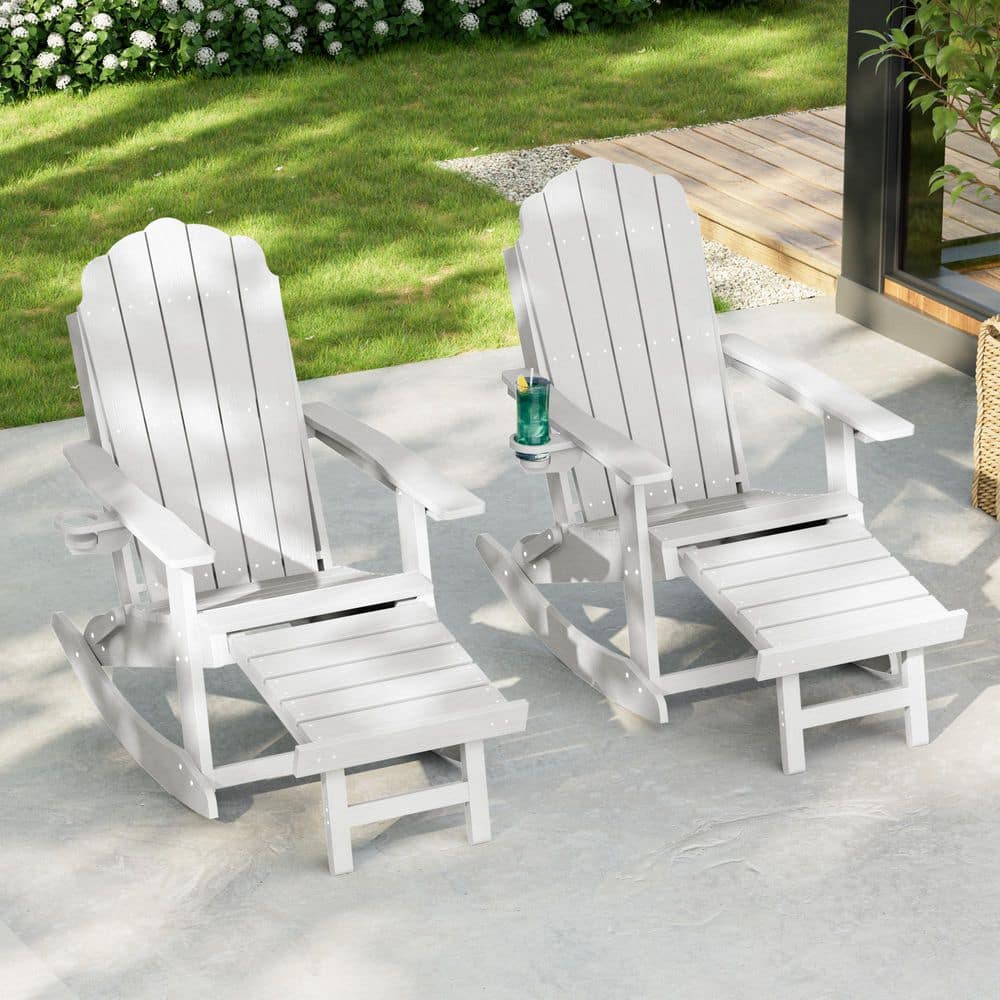 5脚まで購入可。【PAGED MEBLE】ダイニングチェア　ポーランド ホワイト Livewood Folding Ergonomic Plastic Adirondack Chair, 3-Position