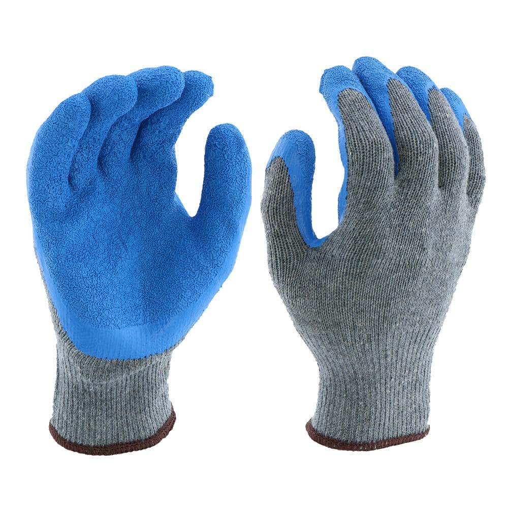 Latex Coated Work Gloves Large –