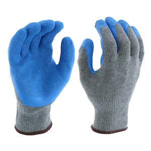 Large Latex-Dipped Cotton Multi-Purpose Gloves