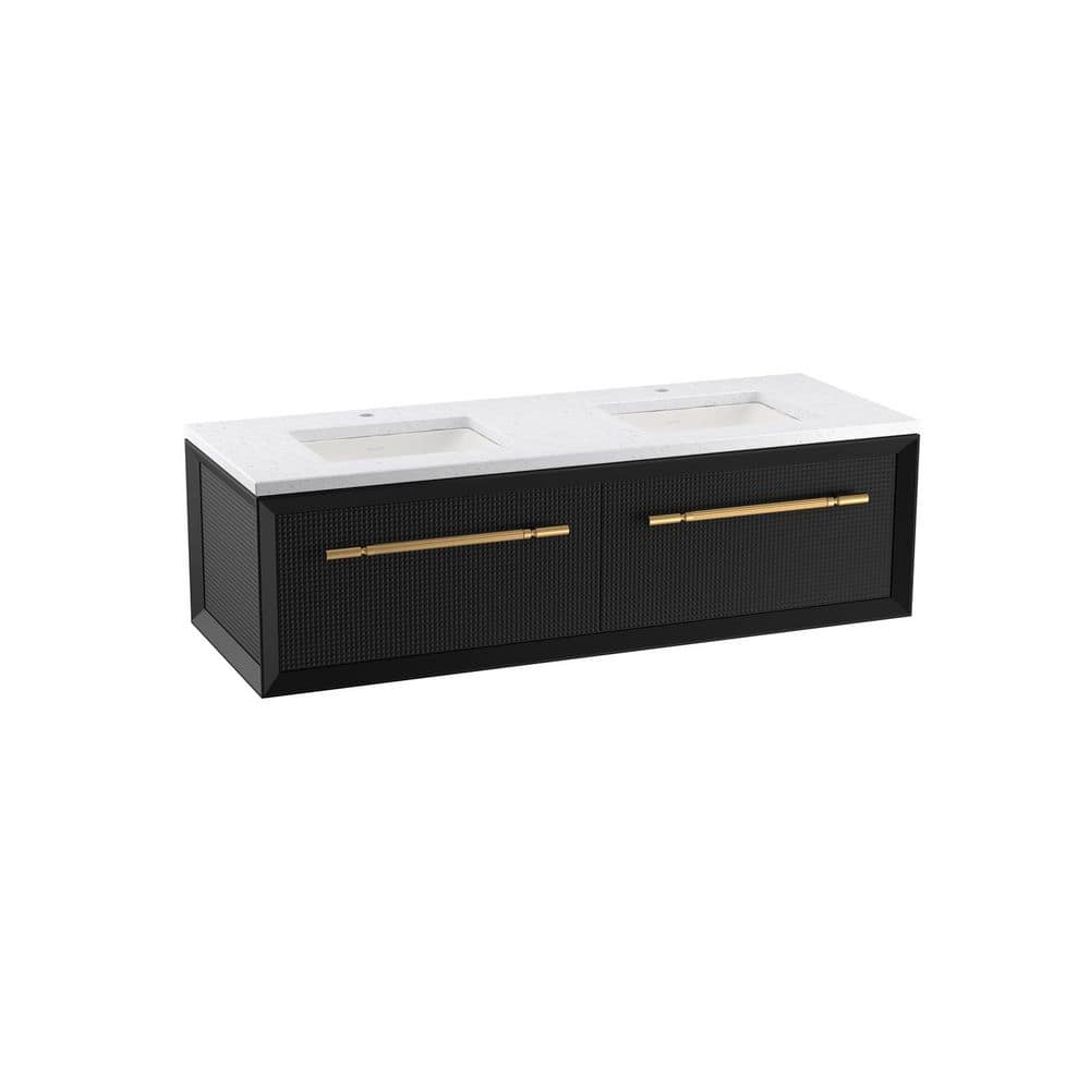 Silestone Eternal Statuario Quartz Double Sink Vanity Top