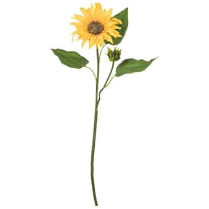 20 in. Yellow Artificial Sunflower Stem