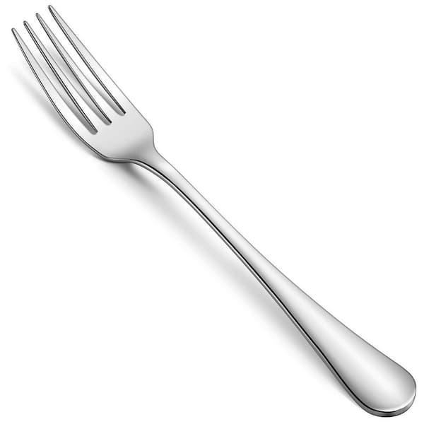 Flatware Single Pieces Dinner Forks Set, 12-Piece, 8 in. 18/8 Stainless Steel, Mirror Polished