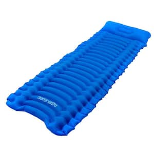 Blue Ultralight Sleeping Pad and Carrying Bag