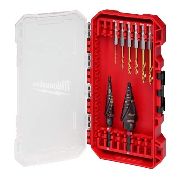 Milwaukee SHOCKWAVE Impact-Duty Titanium Step Bit Set (8-Piece) 48