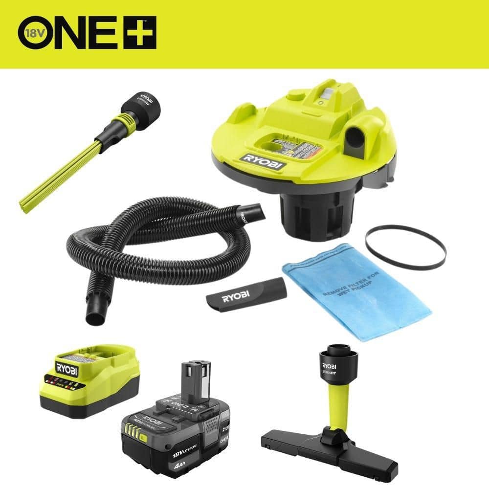 ONE+ 18V Cordless 5 Gal. Wet/Dry Vacuum Kit with 4.0 Ah Battery, Charger, and Accessories price history on PriceWatchPro
