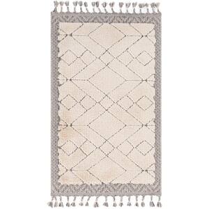 Oikos Global Beige Area Rug - 6'7 x 9' in 2023