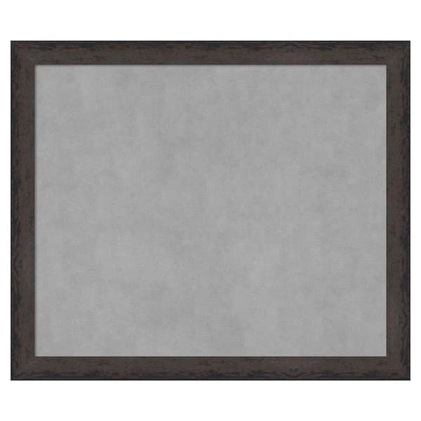 Amanti Art Dappled Black Brown Narrow 27 in. x 23 in. Framed Magnetic Board